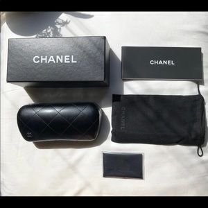 Chanel Sunglass Case + Box